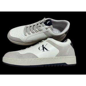 Calvin Klein White Gray Blue Sneakers Mens‎ Size 13 NEW CMCOPPER-R